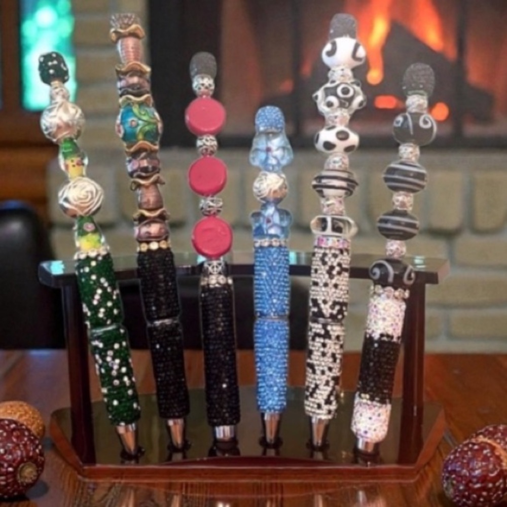 Handcrafted Cloisonné and Glass Beaded PENS made by me